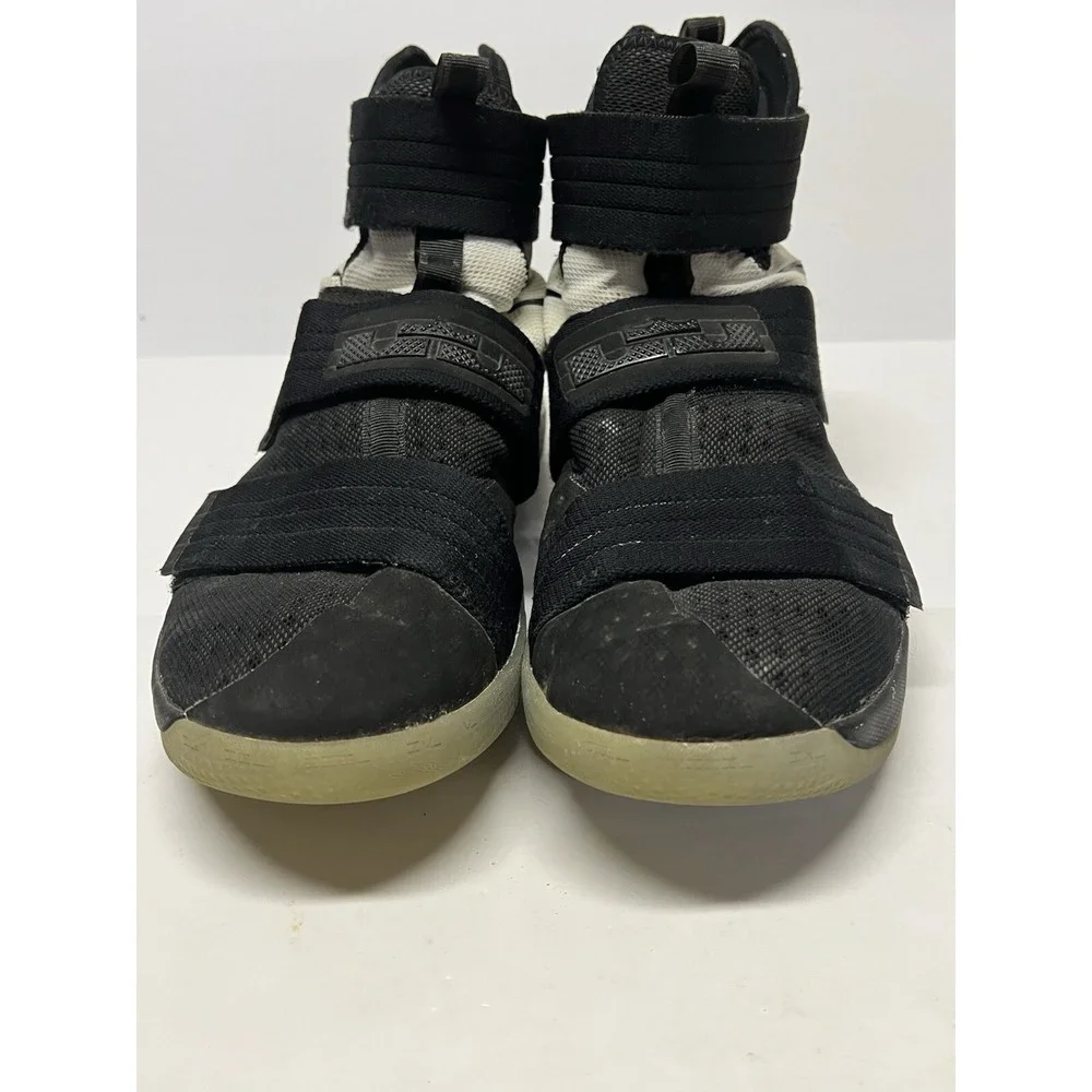 Size 13 - Nike LeBron‎ Zoom Soldier 10 2016 Black White Basketball Shoes